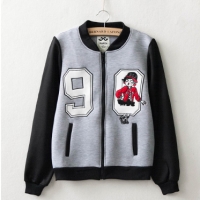 Pre-Order เสื้อแจ็กเก็ต หนาปานกลาง เบสบอลสไตล์ - sz S