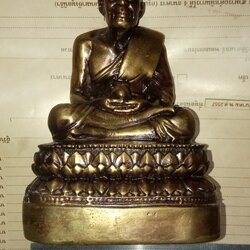 หลวงพ่อทวด พระบูชาขนาด 4 นิ้ว เนื้อทองเหลือง วัดพะโคะ