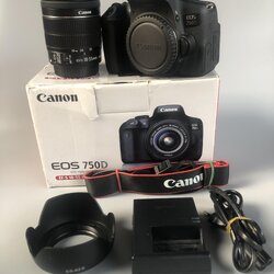 ขายกล้อง Canon 750D เลนส์คิต EF S 18 55 mm f 3.5 5.6 IS STM