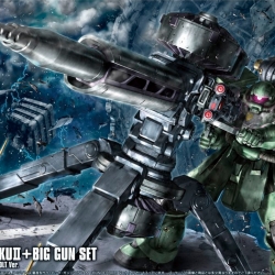 HG 1/144 MS-06 Zaku II + Big Gun Set (Gundam Thunderbolt Ver.)