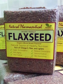 -BROWN- แฟลกซ์ซีด สีน้ำตาล ชนิดเมล็ด 500g. (Organic Whole Brown Flaxseed)