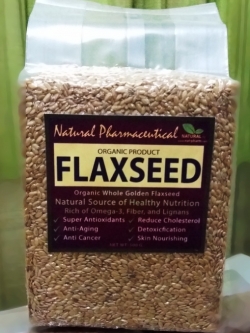 *GOLD* แฟลกซ์ซีด สีทอง ชนิดเต็มเมล็ด 500g. (Organic Whole Golden Flaxseed)