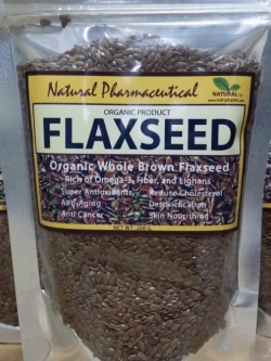 -BROWN- แฟลกซ์ซีด สีน้ำตาล ชนิดเมล็ด 200g. (Organic Whole Brown Flaxseed)