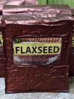 -BROWN- แฟลกซ์ซีด สีน้ำตาล ชนิด อบ บดผง 1000g. (Organic Brown Flaxseed Meal)