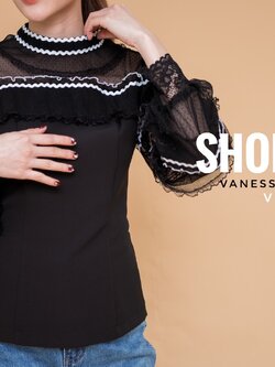 เสื้อแขนเลเยอร์ แพทเทิร์นทรงเข้ารูป ดูดี ดีเทล แขนเลเยอร์ ไฮคลาส ลูกไม้ซีทรู ช่วงไหล่ สวยหรู ช่วงตัวผ้าโพลีเอสเทอร์ผสมคอตตอน ค่ะ สีขาว S-M สีดำ S