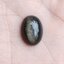 หินออบซิเดียน สะท้อนแสงสีเงิน 1x1.2cm