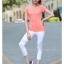 Pre-order กางเกงออกกำลัง ซีทรู Capri สำหรับ ฟิตเนส โยคะ วิ่ง ปั่นจักรยาน มี 2 สี sz S-L