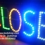 ป้ายไฟOPEN-CLOSE 4สี ปรับสวิทช์เลือกข้อความ