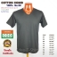 เสื้อยืดเปล่า Cotton 100% เกรด Comb (ดีสุดของ Cotton) สีดำ คอวี