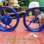 (Aerox) ชุดวงล้อแม็ก หน้าหลัง Yamaha Aerox 155 (สีน้ำเงิน) แท้ (ขายเป็นคู่)