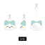 ITZY - ON AIR. -TWINZY PLUSH FACE MIRROR ระบุ ชื่อที่ต้องการ