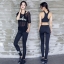 Pre-order ชุดออกกำลังกาย 3 ชิ้น Tank Top + Sport Bra + Legging สำหรับ ฟิตเนส โยคะ วิ่ง ปั่นจักรยาน มี 2 สี sz S-XL