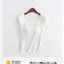 Pre-Order เสื้อยืดผ้า Modal มีบราในตัว สวมสบาย ไม่อึดอัด สีดำ sz S-4XL