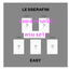 LE SSERAFIM -LE SSERAFIM - 3rd Mini Album [EASY] แบบ COMPACT Ver แบบ ได้ของแถมเพิ่ม จาก aladin - ครบ set . - ส่งเรือ