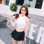 Pre-order ชุดว่ายน้ำบิกินี่แบบสปอร์ต คอสูง sz M-XL