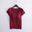 Pre-Order เสื้อยืดผ้า Modal มีบราในตัว สวมสบาย ไม่อึดอัด สีดำ sz S-4XL