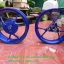 (Aerox) ชุดวงล้อแม็ก หน้าหลัง Yamaha Aerox 155 (สีน้ำเงิน) แท้ (ขายเป็นคู่)