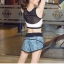 Pre-order เสื้อออกกำลัง Crop Top เจาะข้าง สำหรับ ฟิตเนส โยคะ วิ่ง ปั่นจักรยาน sz S-L สำเนา