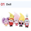 Red Velvet -Red Velvet Loves GOOD LUCK TROLLS Pop-up Store Goods - Doll ตุ๊กตา ระบุ แบบทีต้องการ