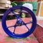 (Aerox) ชุดวงล้อแม็ก หน้าหลัง Yamaha Aerox 155 (สีน้ำเงิน) แท้ (ขายเป็นคู่)