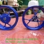 (Aerox) ชุดวงล้อแม็ก หน้าหลัง Yamaha Aerox 155 (สีน้ำเงิน) แท้ (ขายเป็นคู่)