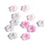 100ชิ้น ลูกปัด 2แบบคละสี รูปดอกไม้ อะคริลิค ร้อยสร้อยกำไล diy