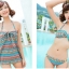 ***พร้อมส่ง***บิกินี่ชุดว่ายน้ำ set 3 ชิ้น (three pieces) สวยเหมือนแบบค่ะ